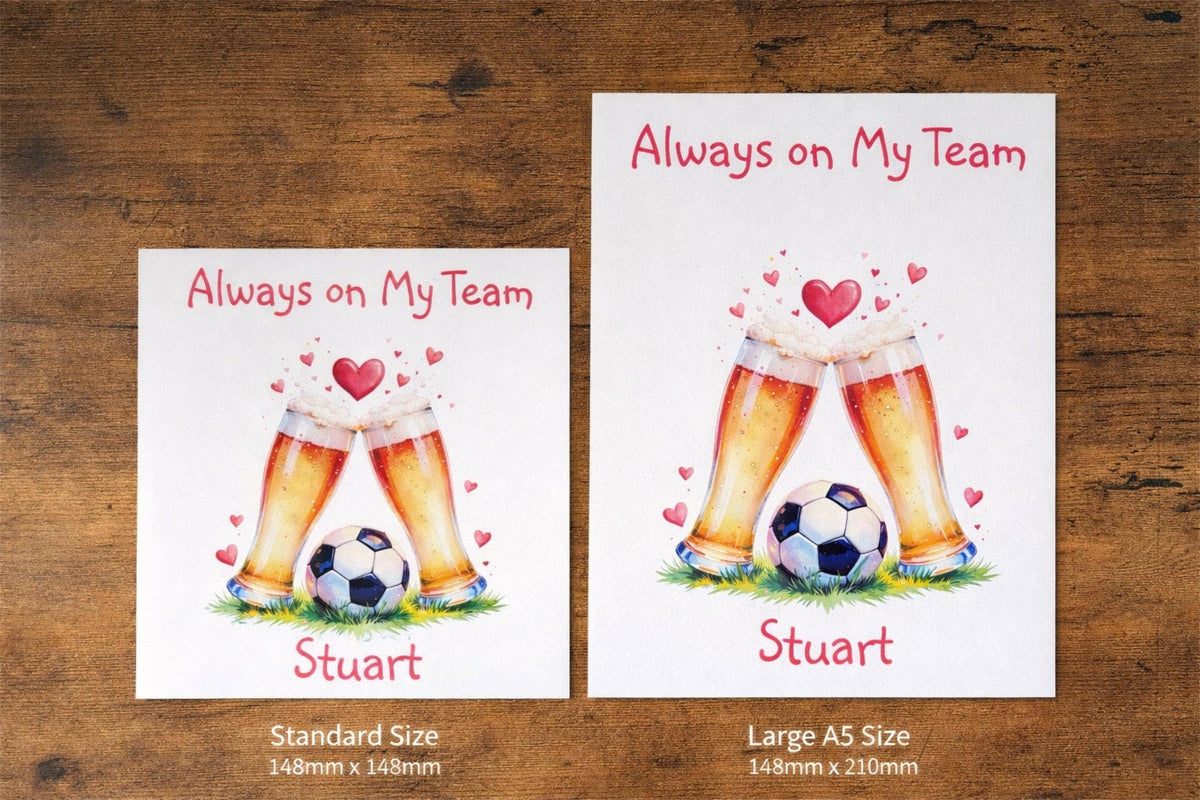 Personalised Football Coach Thank You Card – Youth Team Appreciation Design