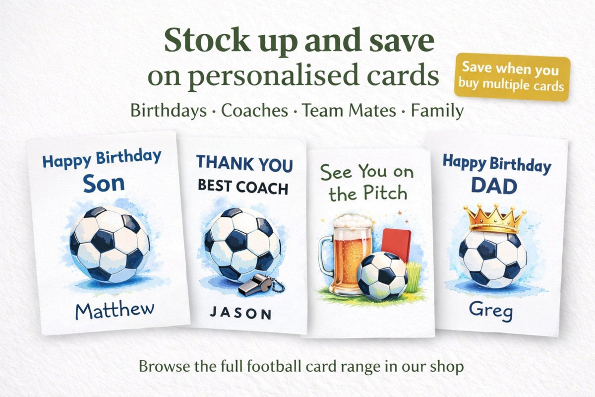 Personalised Football Club President Thank You Card – Footy Team Appreciation