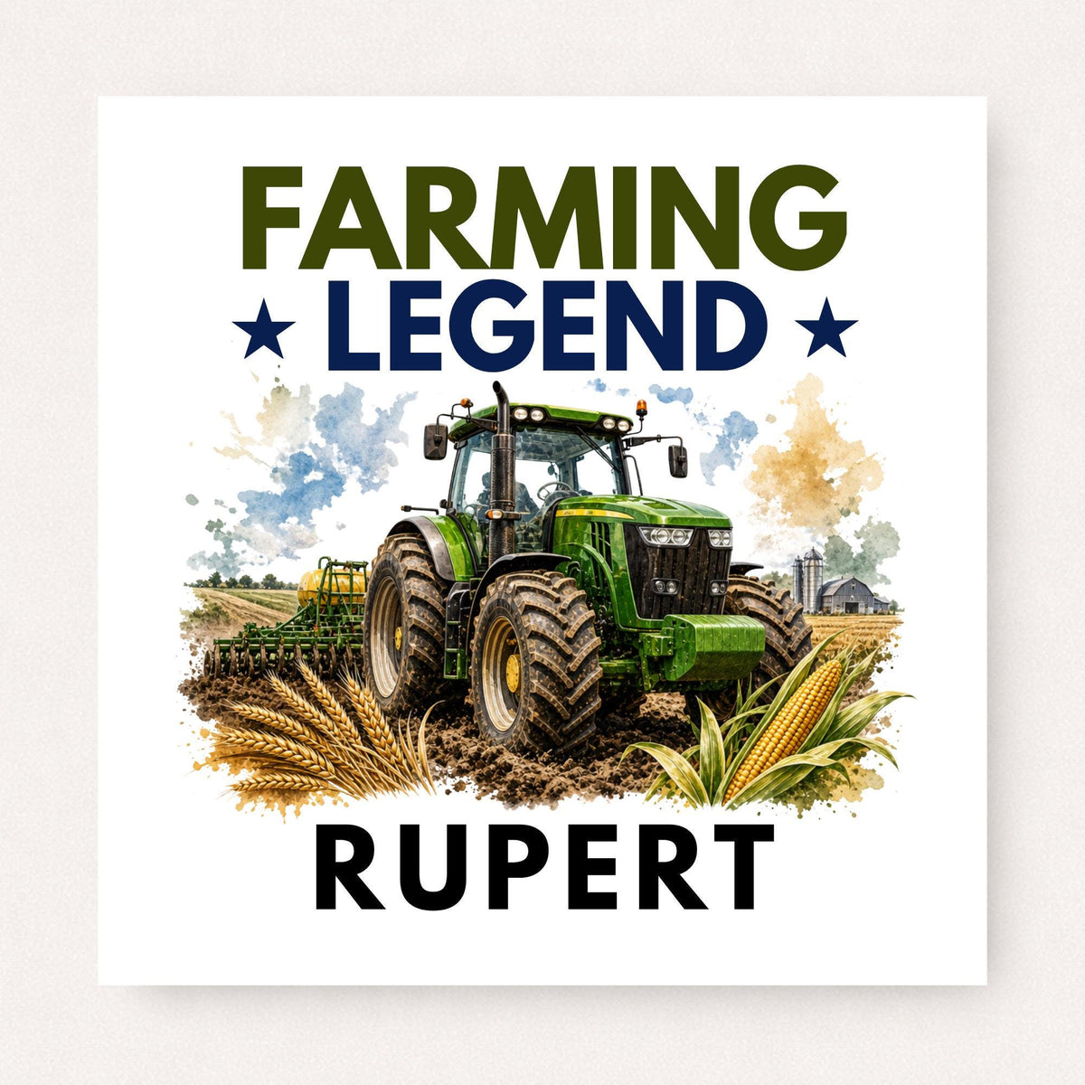 Personalised Farming Legend Card & Mug Gift Set, Farmer Gift, Tractor Gift, Farming Thank You Gift for Him