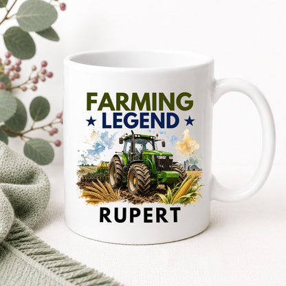 Personalised Farming Legend Card & Mug Gift Set, Farmer Gift, Tractor Gift, Farming Thank You Gift for Him