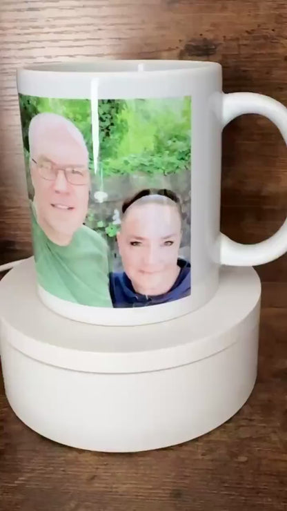 Personalised Pet Photo Mug, Custom Dog or Cat Picture Mug, Pet Name Gift, Straight Edge Photo Mug, 11oz Ceramic Cup